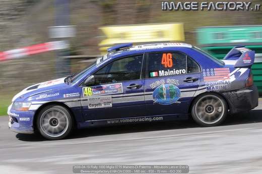 2008-04-19 Rally 1000 Miglia 0775 Mainero-Di Palermo - Mitsubishi Lancer Evo IX